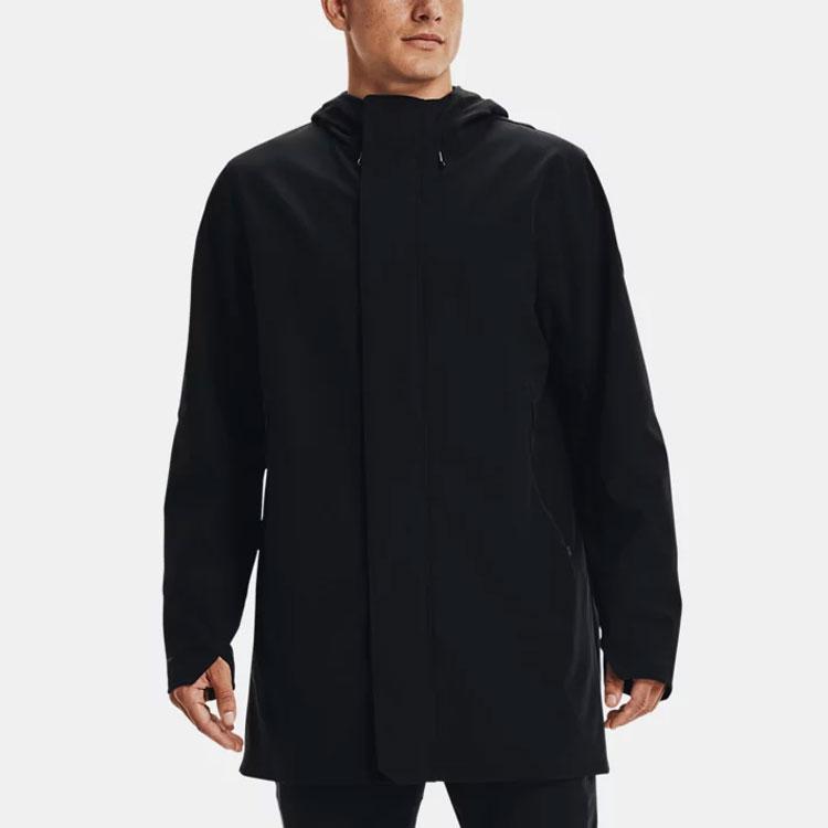 Under Armour Rush Shell Training Sports Long Sleeve Solid Jacket Men Tops Black 1364904-001