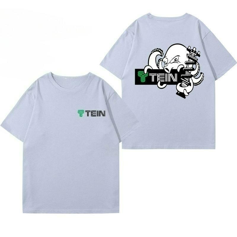 2025 New Men's and Women's TEIN Shock Absorber Modified Car Creative T-shirt Casual Motorcycle Friends Club Short-sleeved Top