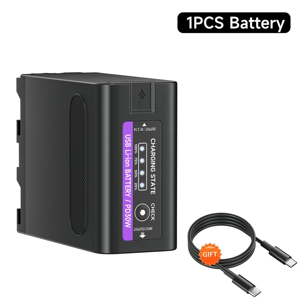 PALO 11800mAh NP-F990 NP-F970 F960 F970 Battery with LED Power Indicator for Sony F960 F550 F570 F750 F770 MC1500C 190P
