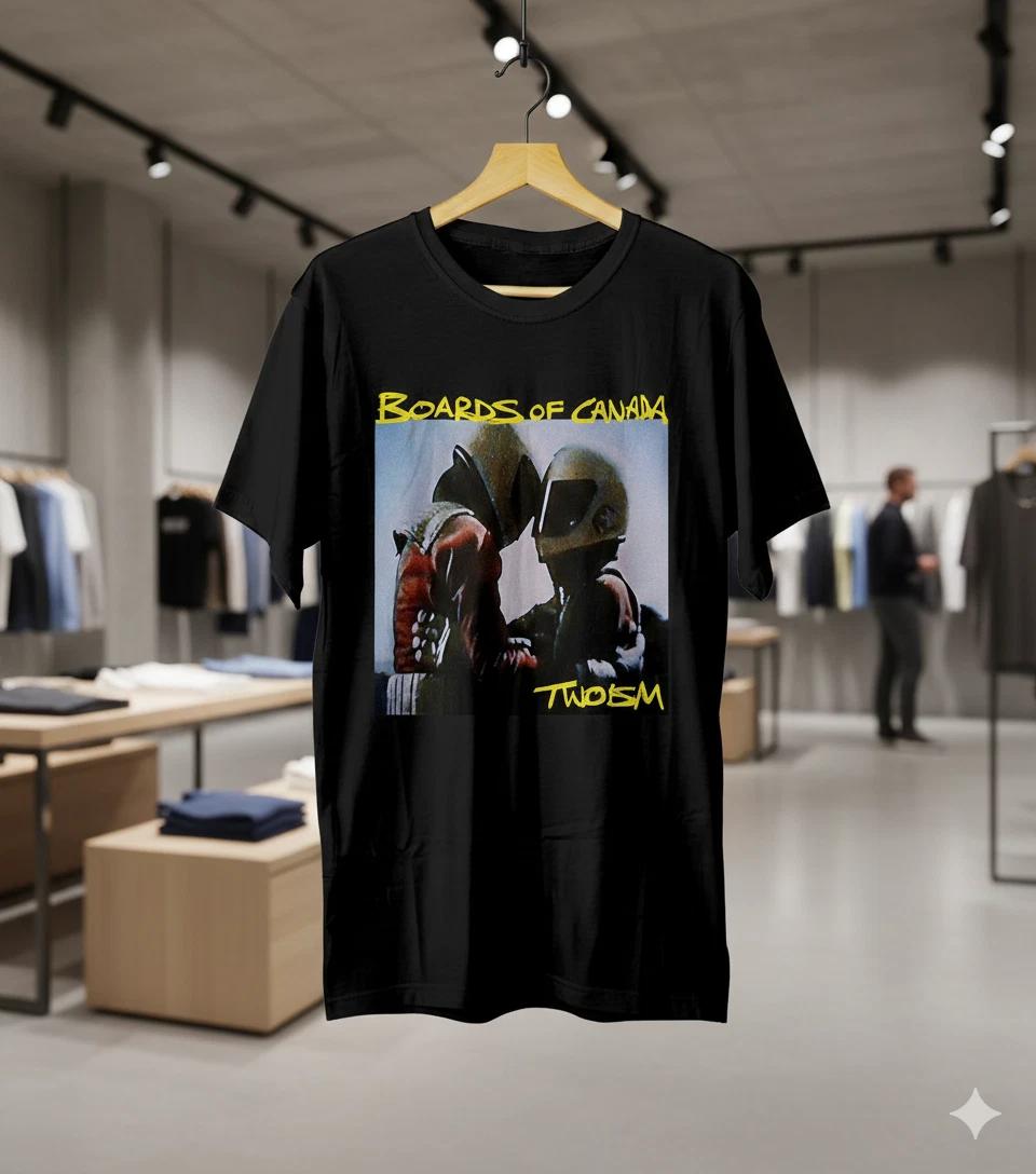 Unisex Adult Casual Graphic Boards of Canada Twoism Album Graphic T... S