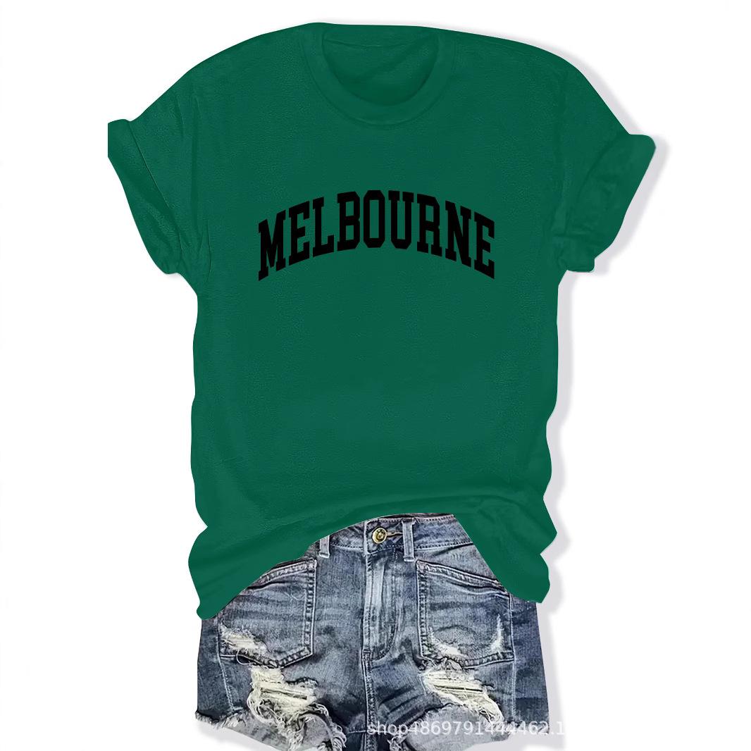 

Women s Cross-Border Fashion Crew Neck T-Shirt Small светло-серый