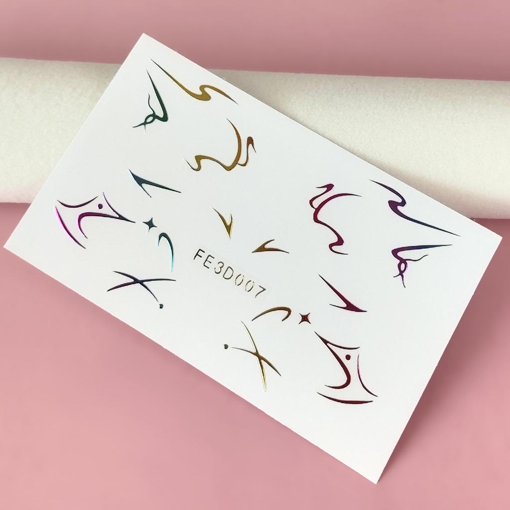 Laser Eyeliner Sticker 3D Three-dimensional Relief Butterfly Eye Makeup Sticker Stage Performance Tattoo Sticker