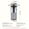 1pcs Stainless Steel Bathroom Sink Plug Stopper, Sink Drain Strainer, Pop-Up Basin Anti-Odor Bouncing Core Stopper Filter, Bathroom Accessories,
