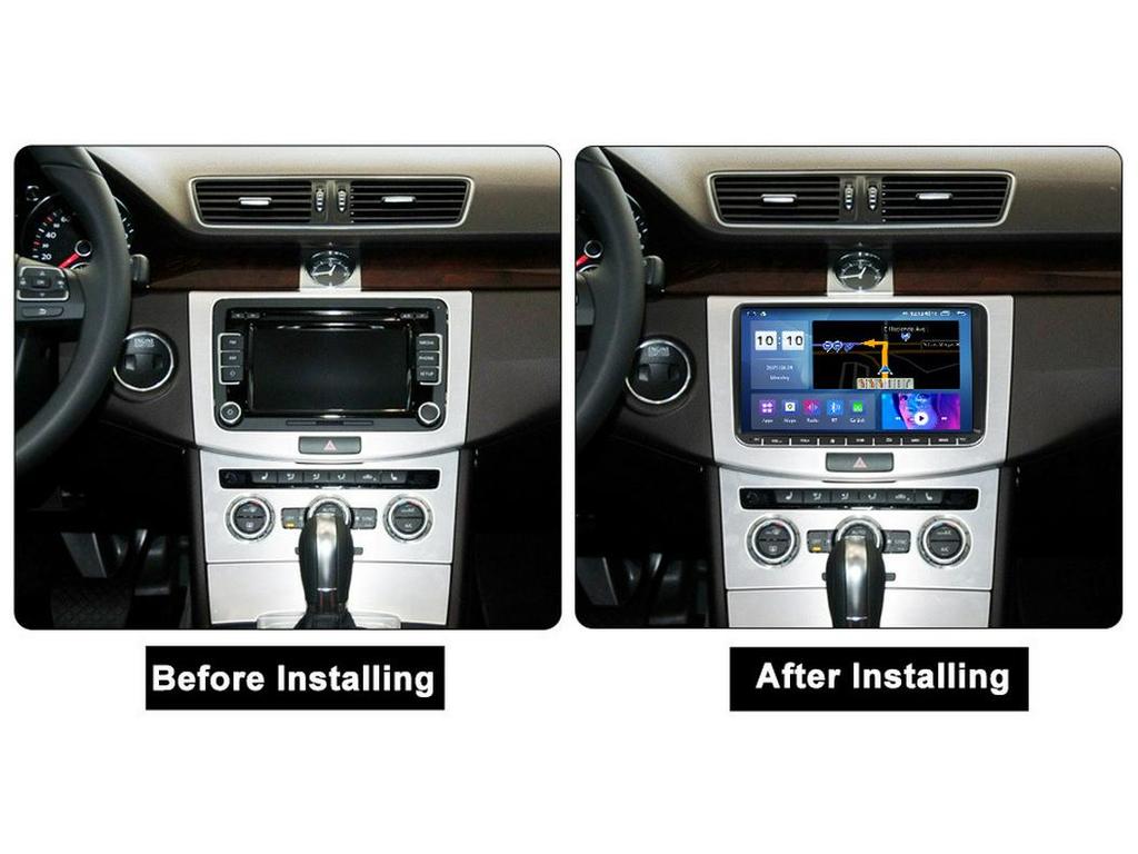 9-Inch Android GPS Car Navigation with CarPlay for Volkswagen Magotan, Sagitar, Santana