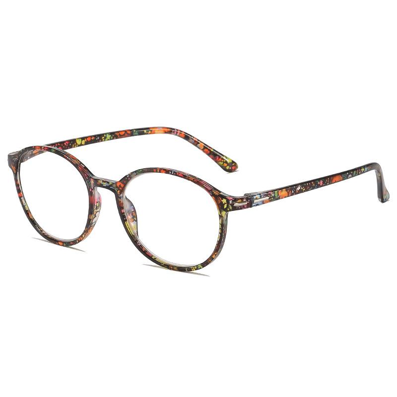 New Men and Women Anti Blue Light Reading Glasses Fashionable Oval Frame Reading Eyeglass Artistic Retro Comfortable Eyewear
