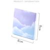 50 Sheets Colorful Starry Sky Stickers Sticky Notes and Stickers Leave A Message for Sticky Notes Student Office Stationery Supplies
