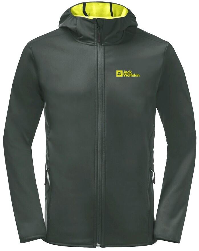 Куртка Jack Wolfskin Bornberg Hoody M черная олива/светлячок