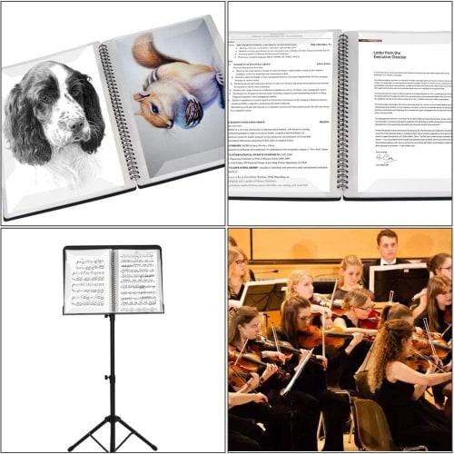 A4 Size/320*240mm Sheet Music File, 20 Pockets, 40 Pages, Ring-type Design, Direct Writing Design