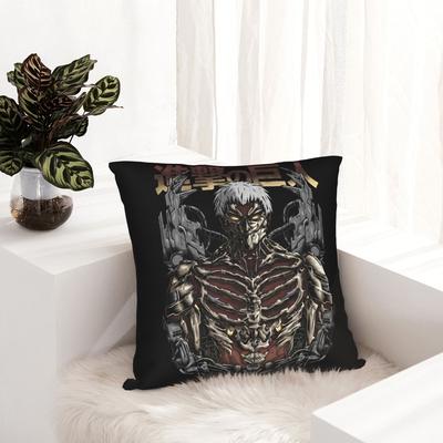 Attack On Titan Pillowcase Printed Polyester Cushion Cover Decorations  Pillow Case Cover Bedroom Dropshipping 40X40cm