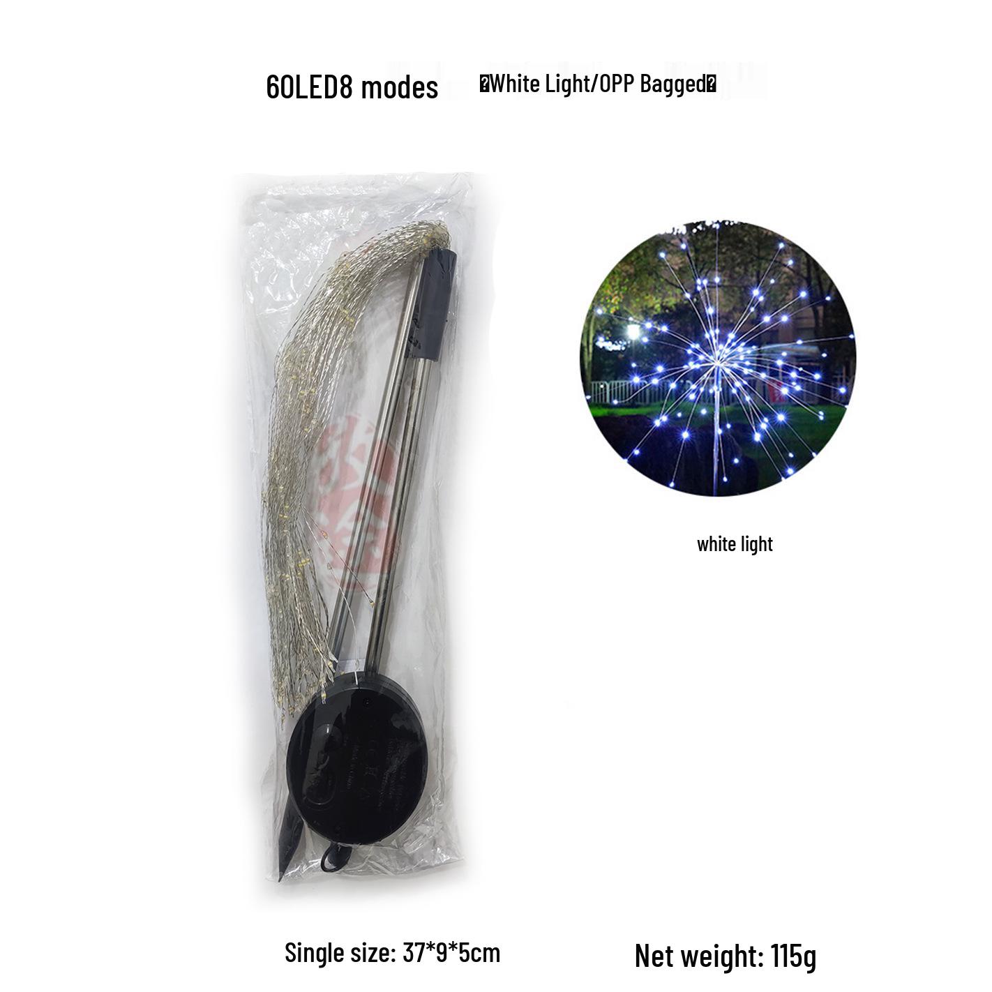 

Cross-Border Solar Ground Plug Firework Lights: Four-Color Outdoor Christmas and Festival Lawn Decorations