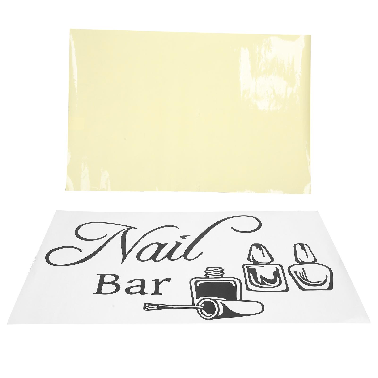 

SelfAdhesive Nail Salon Wall Shop Window Sticker Nail Art Manicure Decoration Sticker