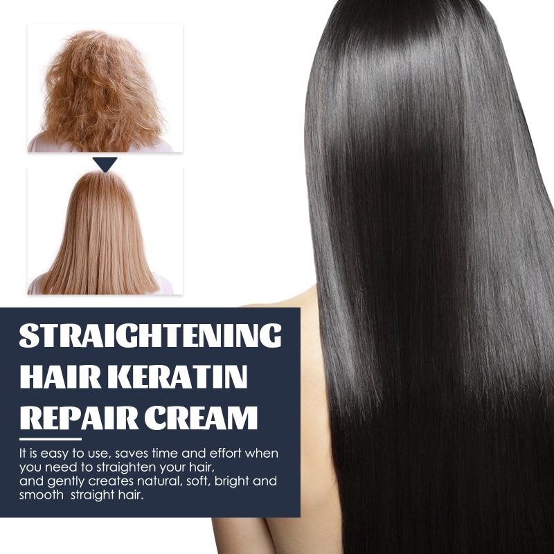 Keratin-Glättungsbehandlungscreme, reparierende, seidige Pflege, dauergewelltes Haar, feuchtigkeitsspendende, feuchtigkeitsspendende Haarmasken-Behandlungscreme