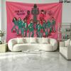 Póster de El Juego del Calamar Tapiz de Pared Colgante de Pared Estético Manta de Tela Impresa Tapices Decorativos para Dormitorio Sala de Estar Decoración del Hogar