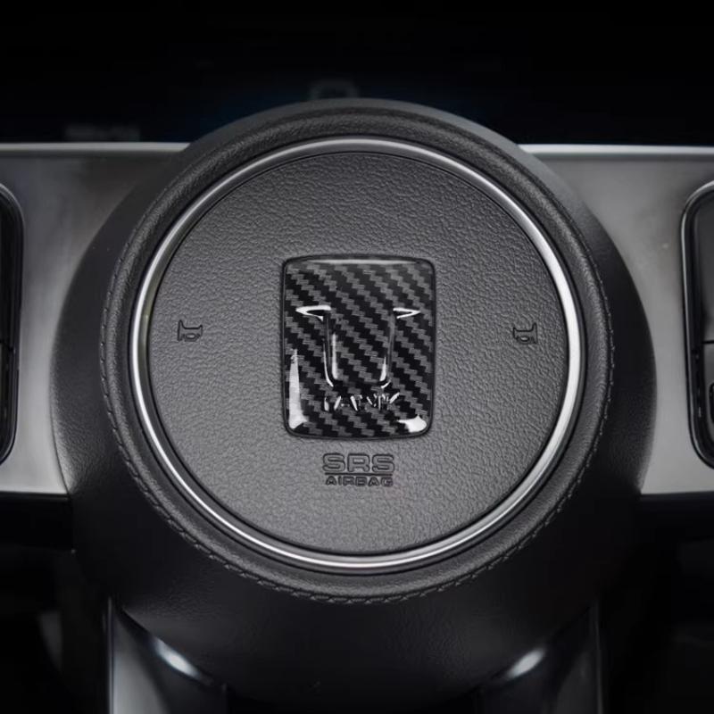 For GWM Tank 300 400 500 Car Front Emblem Sticker Wheel Hub Badges Steering Wheel Decoration Sticker Modification Accessories
