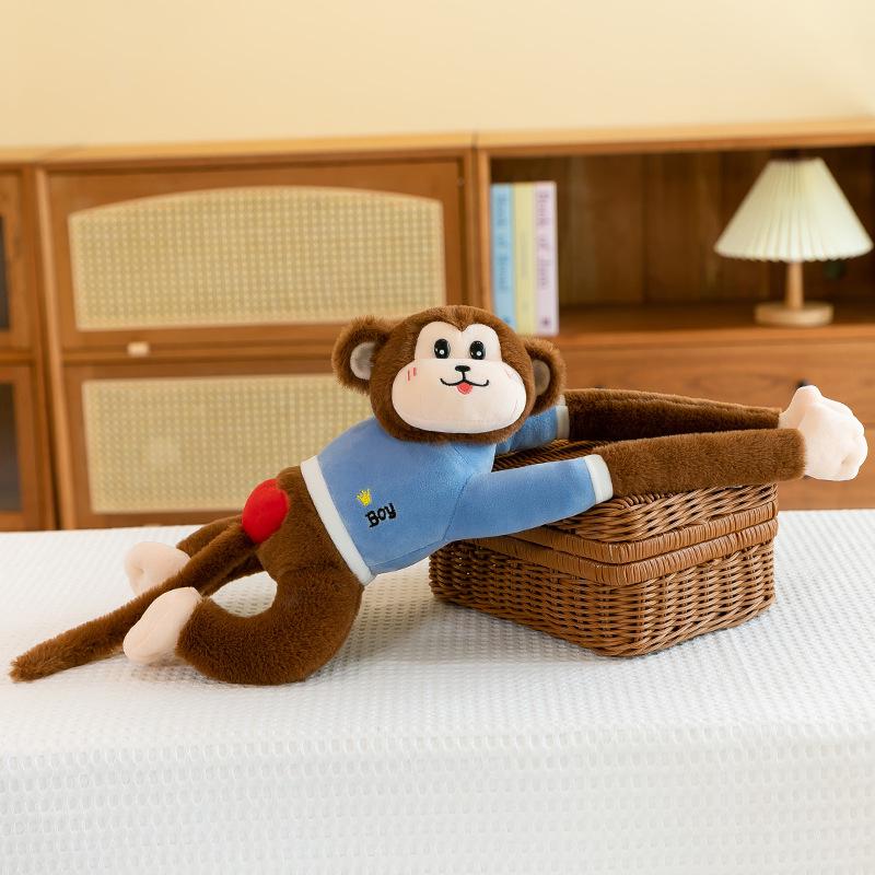 

Мультяшная плюшевая игрушка-кукла с длинными руками, обезьянка, подвесное украшение для штор, кукла-обезьянка, украшение, подарок 60cm/0.23kg