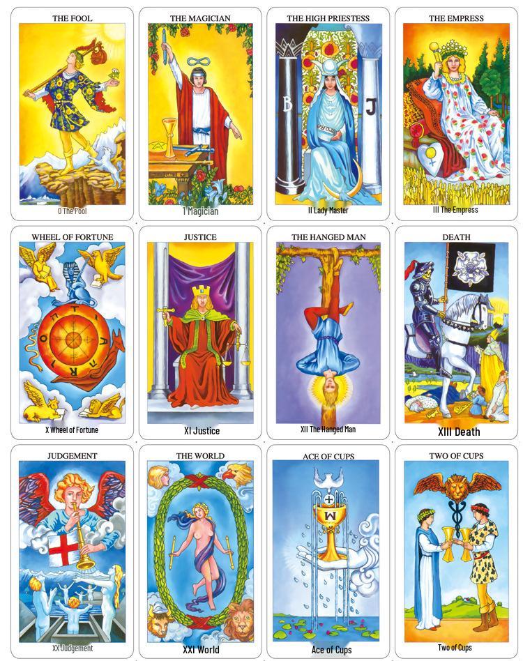 Tarotová sada Waite: Zahrnuje karty, ubrus, knihu a sáček na karty