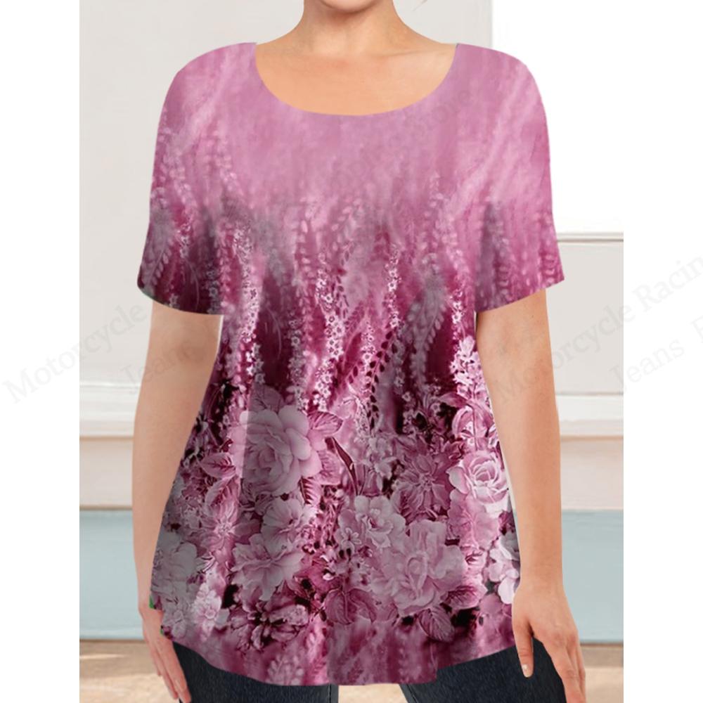 Casual Short Sleeved Printed Fashionable Oversized 3D Top Pattern T-shirt for Men Comfortable Summer Round Neck