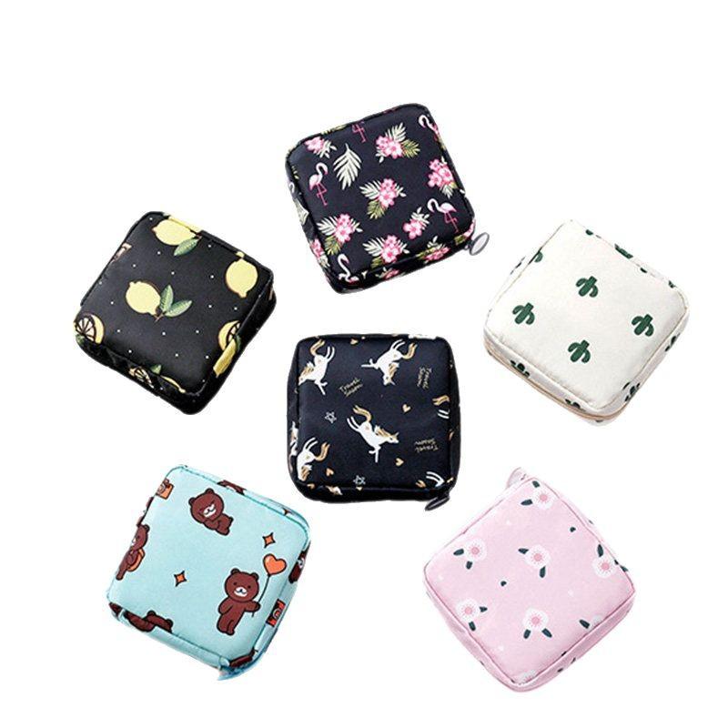 Portable Cute Sanitary Napkin Storage Bag Sanitary Napkin Bag Panty Liner Storage Bag Menstrual Bag Lipstick Bag