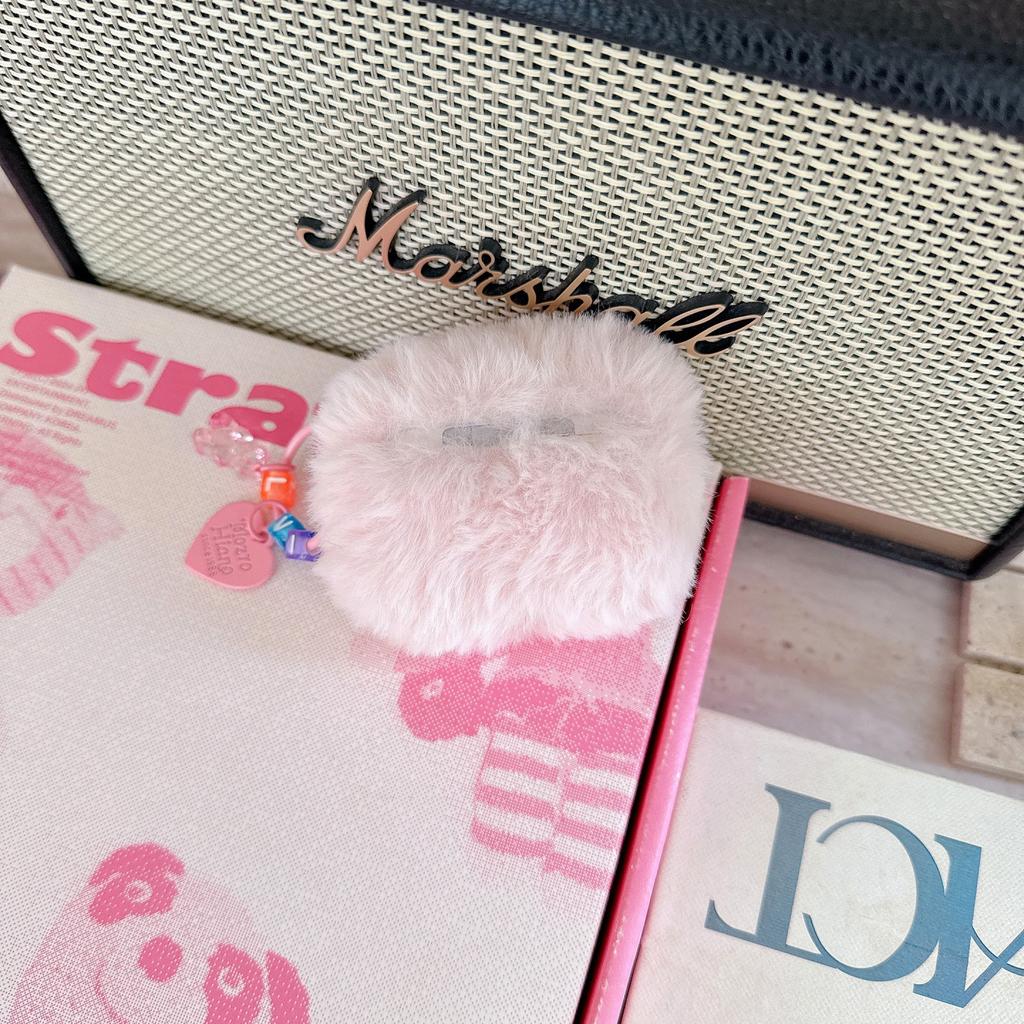 Plush Loose Powder Bow for AirPods 1 Apple Bluetooth 1/1 Generation Airpodspro1 Earphone Cover Cute