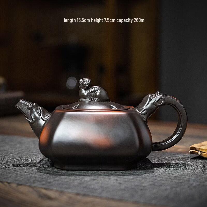 Purple Clay Phoenix Cry Teapot