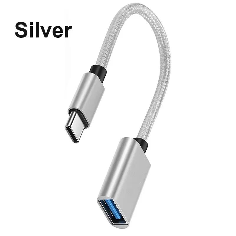 Type-C OTG Cable Adapter USB To Type C Adapter Connector for Xiaomi Samsung S20 Huawei OTG Data Cable Converter for MacBook Pro