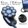 Floating Head Shaver for Bald Men Waterproof Electric Razor for Men with Nose Hair Trimmer Wet/Dry Grooming Shaving Machines