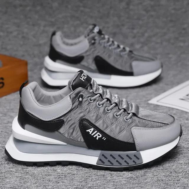 Men's Shoes 2025 Autumn and Winter New Casual Sports Shoes, Fashionable Thick Soled Non Slip Running Shoes, Soft Soled Dad Shoes