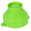 Popcorn Bucket Folding Silicone DIY Popcorn Maker Bowl with Lid Kitchen Accessory(With HandleGreen )