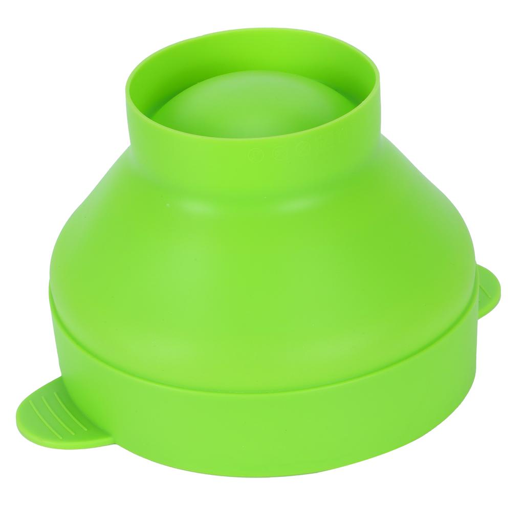 Popcorn Bucket Folding Silicone DIY Popcorn Maker Bowl with Lid Kitchen Accessory(With HandleGreen )