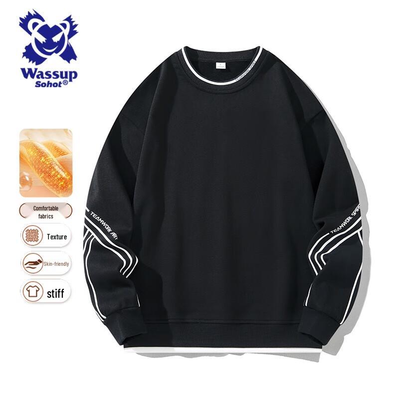 

Вассап Сохот Мужской повседневный свитшот с круглым вырезом L