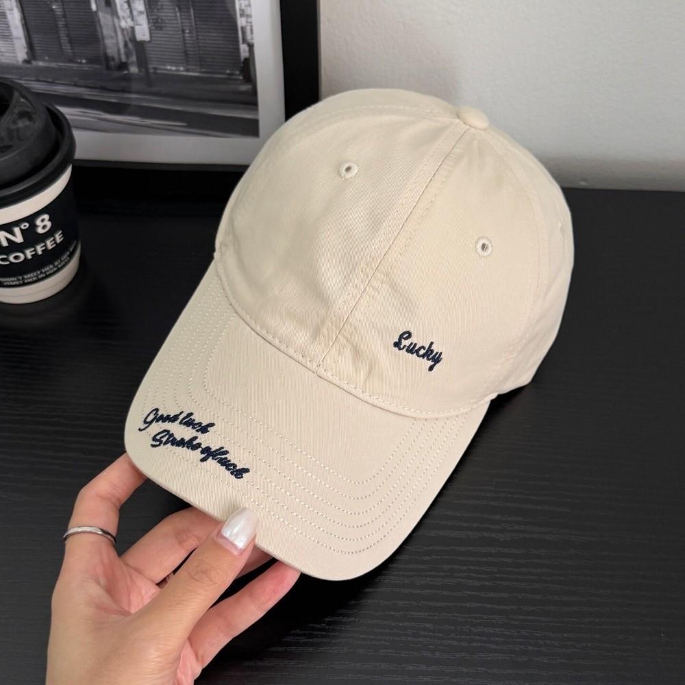 Small Letter Embroidery Embroidery Baseball Cap Peaked Sun Hat Casual Outings