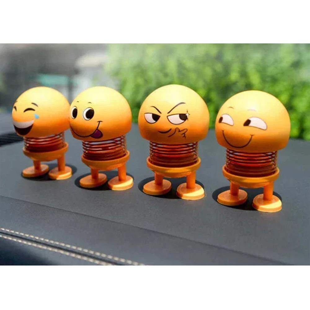 Spring Bobblehead Doll Car Decoration Cute Toy Simulation Lovely Dashboard Ornament for Car Styling and Interior Decor