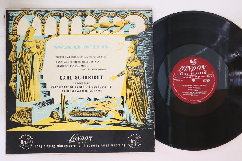 LP Record CARL SCHURICHT - Richard Wagner Prelude And Liebesto LL1074 LONDON US Classical Used