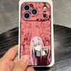 Zero Two Darling In The FranXX Anime Phone Case For IPhone 17 Pro Max 16 15 14 Pro Max 13 11 X Xs Xr 8 7Plus Silicone Cover