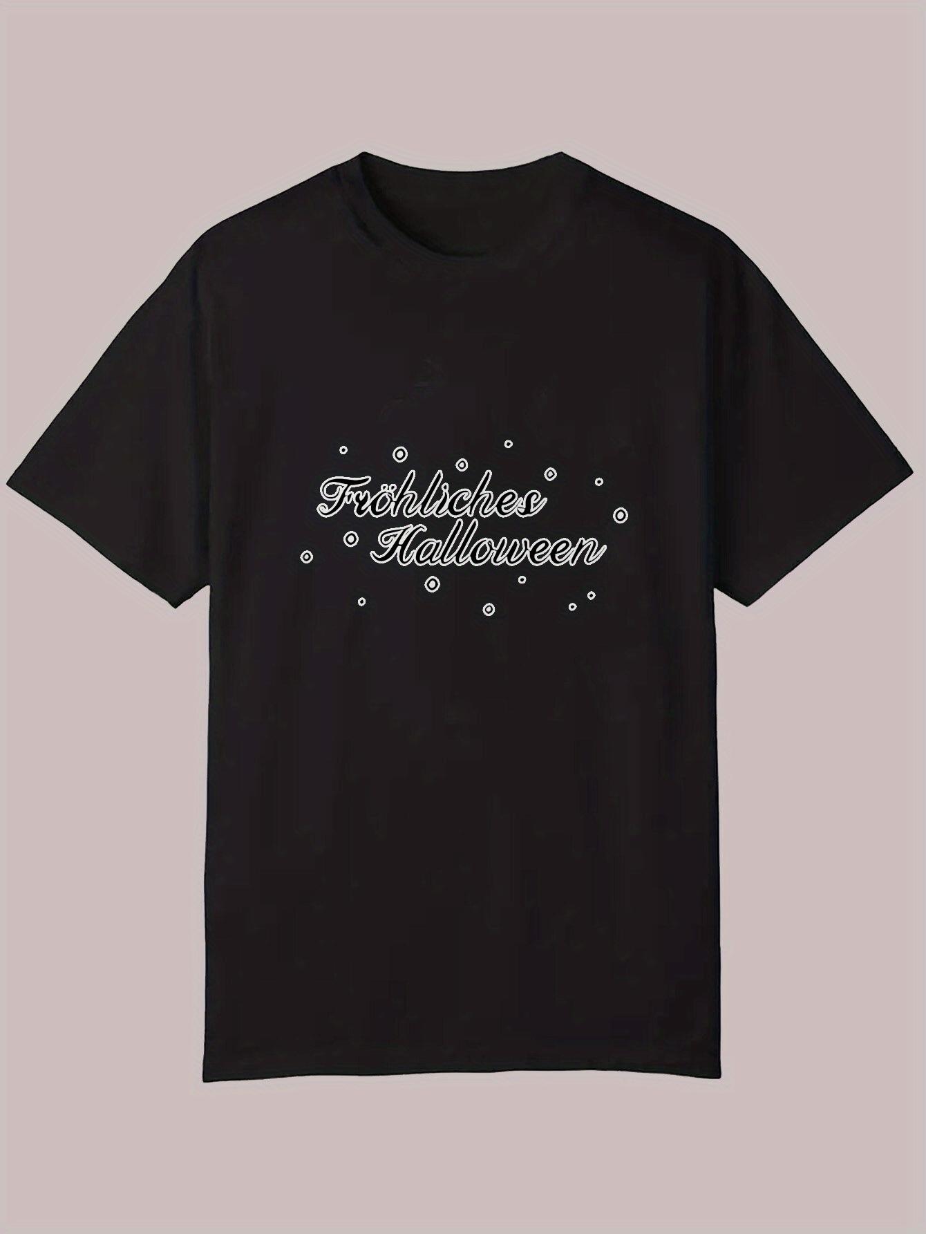 

Casual Summer T-shirt - Fall Out Halloween Graphic XL