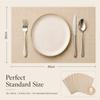 8PCS square simple PVC tableware high-end western restaurant tablecloth placemat linen 30 * 45cm