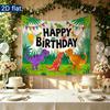 Birthday Roses Balloons Gifts Celebration Banner, Polyester Backdrop for Home Decor & Party Supplies