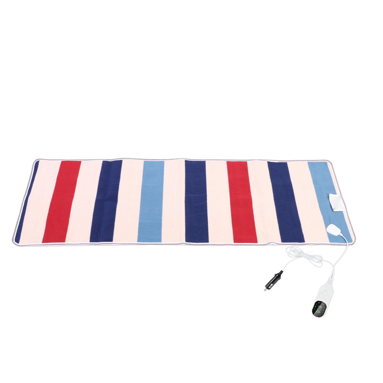 

Heated Car Blanket 24V 59.06x19.69in 3 Timers 9 Temperature Settings Soft Flannel Electric Heating Blanket for SUV RV