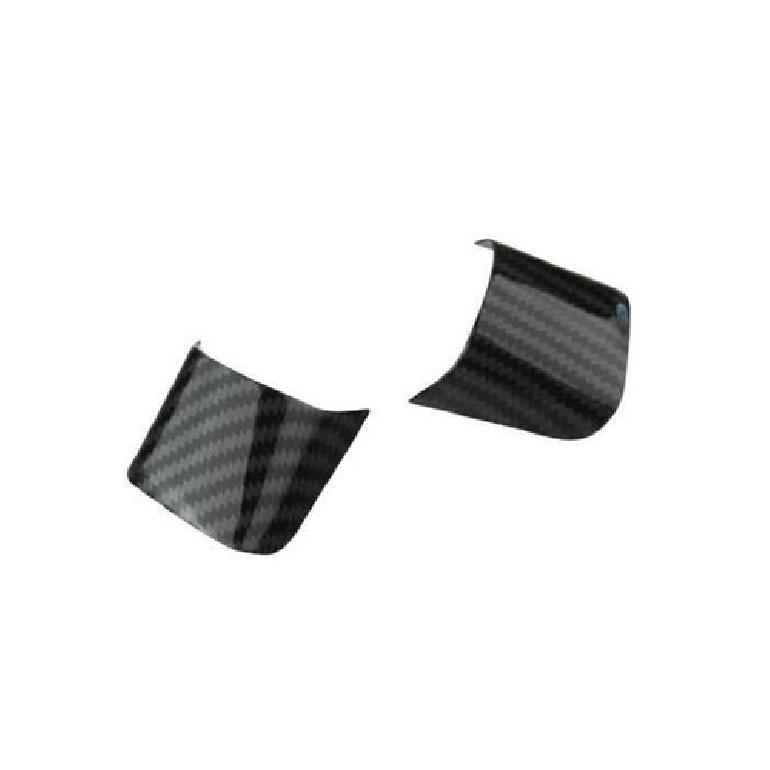 Carbon Fiber Steering Wheel Sheet Cover Trim 2PCS For Ford Escape Kuga 2013-2016