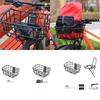 Bike Basket Front Large Capacity Convenient Assemble Aluminum Alloy Sturdy Accessory Black Cargo Container for Pet Transport