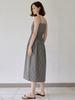 Avang Gingham Check String Layered Dress - Black