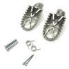 1Pair Motorcycle Bike Off-road 304 Stainless Steel Foot Peg Forefoot Pedals 8MM