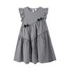 Girls' Sweet Plaid Fly Sleeve Summer Dress
