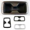 For Toyota Rav 4 Rav4 -2025 Rear Seat Water Cup Holder Cover Trim Carbon Fiber Printed Peach Wood Color Interior Moulding
