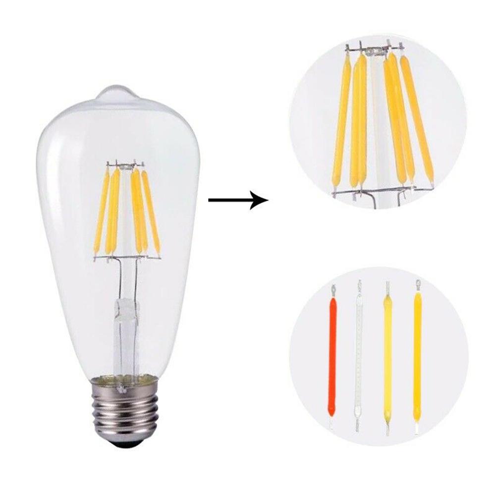 10pcs For Edison Bulb Filament Lamp Parts DC3V DC12V LED Chip Incandescent-Light