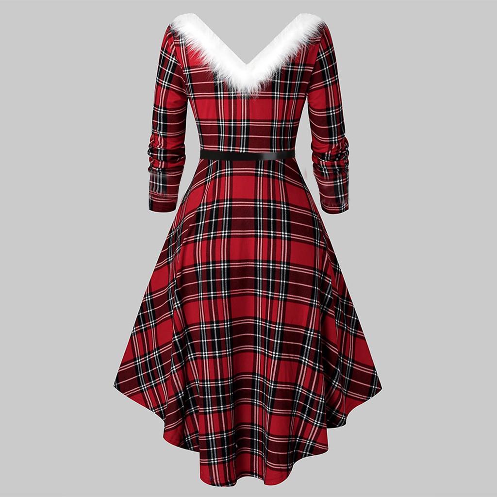 checkered dress plus size