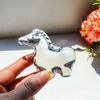 Sturdy Crystal Horse Statue Colorful Decorative Horse Shape Crystal Artwork  Tabletop