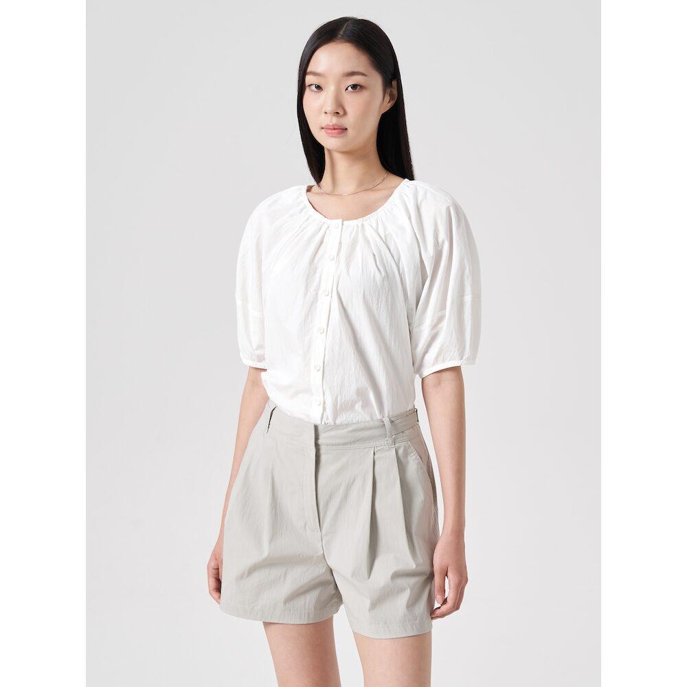 8SECONDS Round Neck Volume Blouse White (114865Ay11)