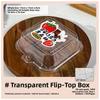 Transparent Tiramisu Packaging Box Cake Dishes Mousse Cutting Sweet Dessert Baking Western Pastries Separation Packing Box