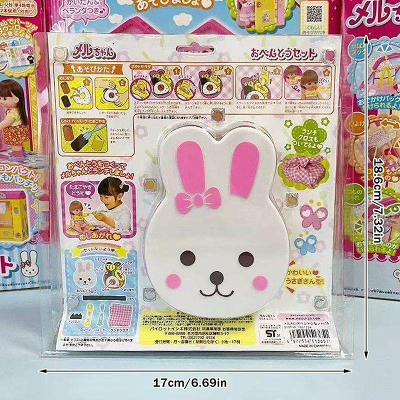 Food Feeding Little Rabbit Bento Food Platter Lunch Box Role Play Early Education Set Ornaments Models For Kids Girls Simulation
